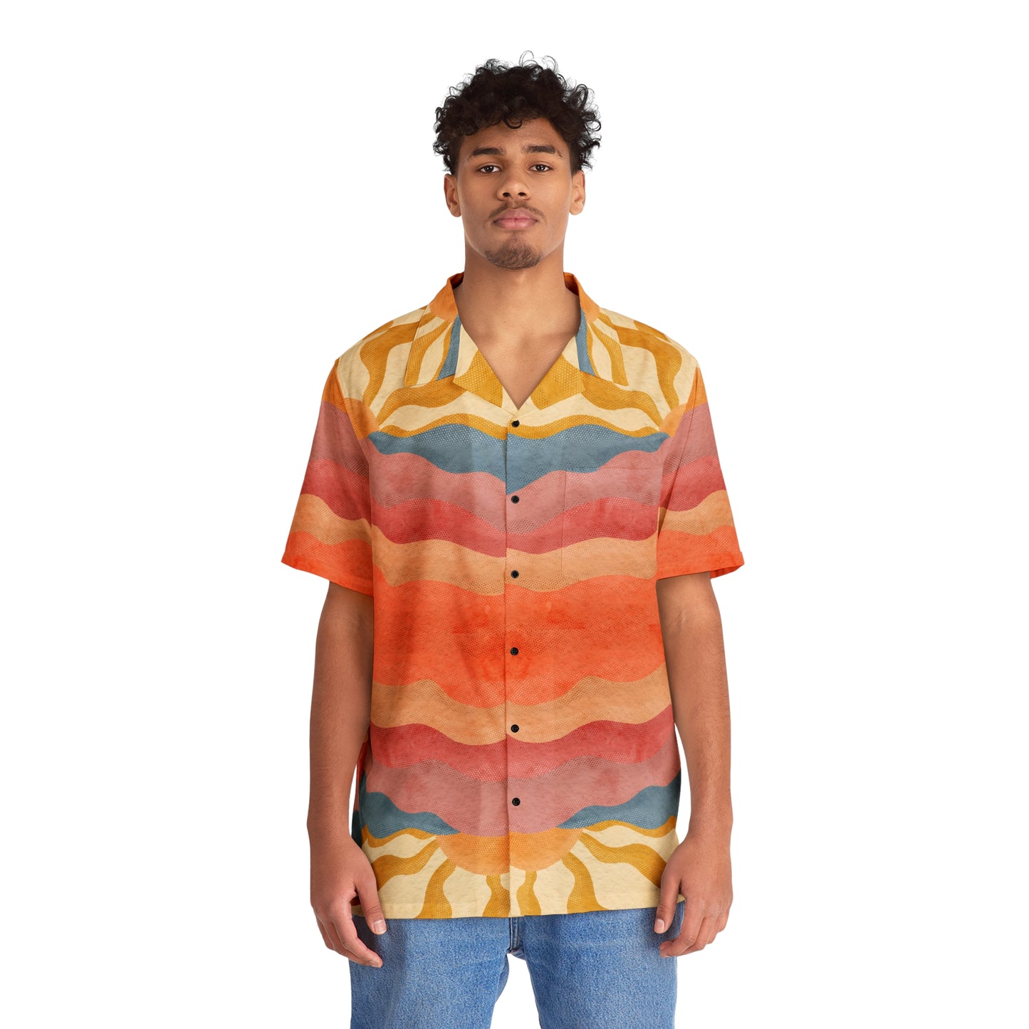 Bula Shirt Men's Sunset Print