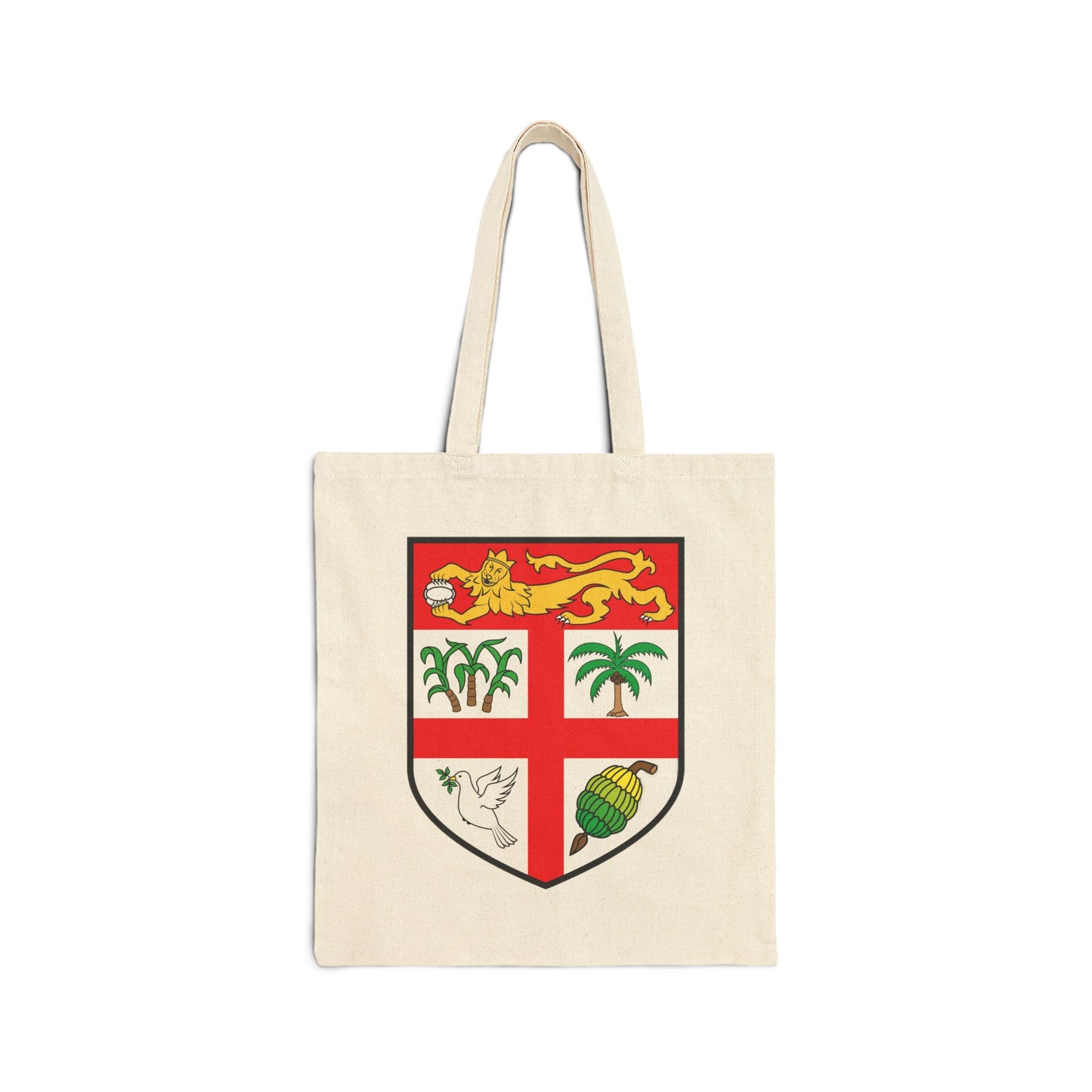 Bula Fiji Coat of Arms Cotton Canvas Tote Bag