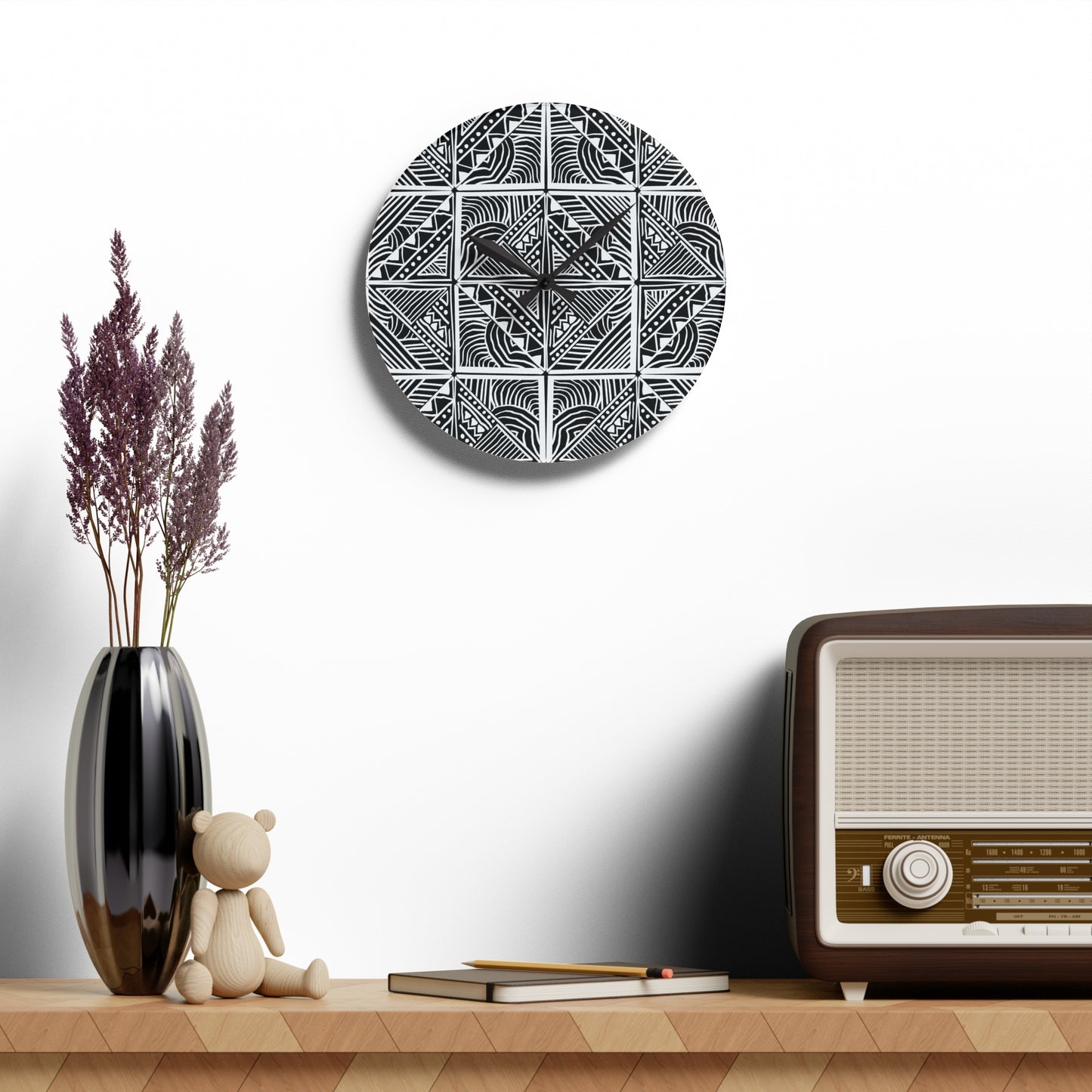 Bula VaRua Acrylic Wall Clock