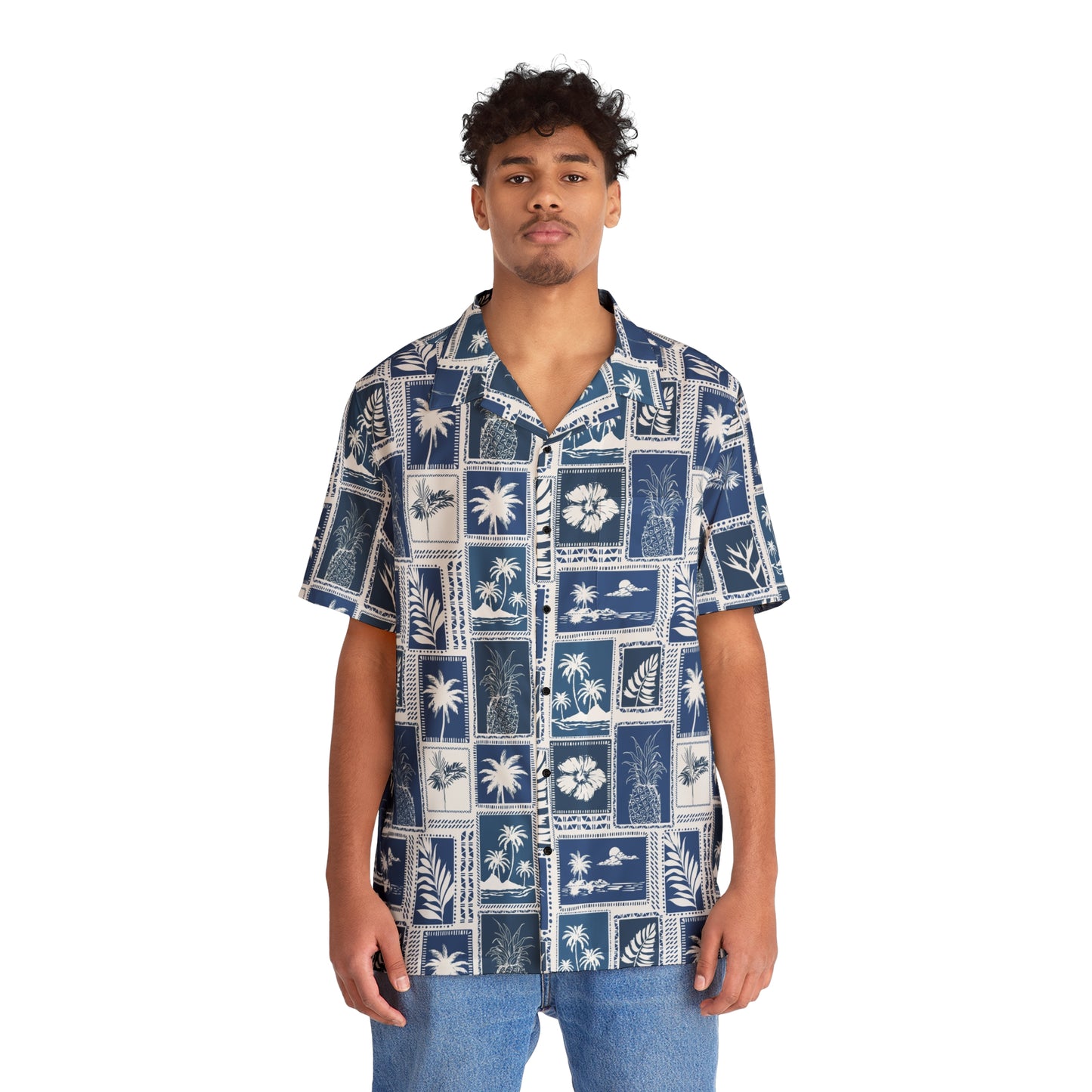 Bula Shirt Men's Loki Print Blue