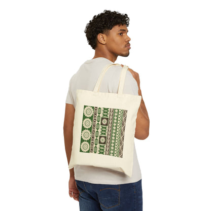 Bula Tapa Cotton Canvas Tote Bag