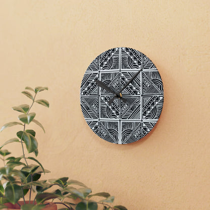 Bula VaRua Acrylic Wall Clock