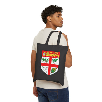 Bula Fiji Coat of Arms Cotton Canvas Tote Bag