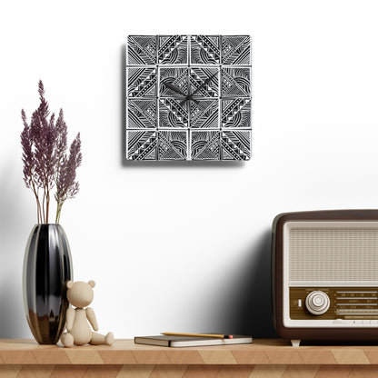 Bula VaRua Acrylic Wall Clock