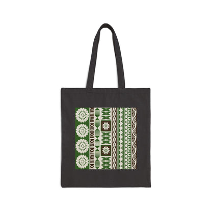 Bula Tapa Cotton Canvas Tote Bag