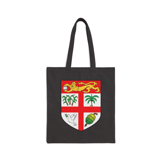 Bula Fiji Coat of Arms Cotton Canvas Tote Bag